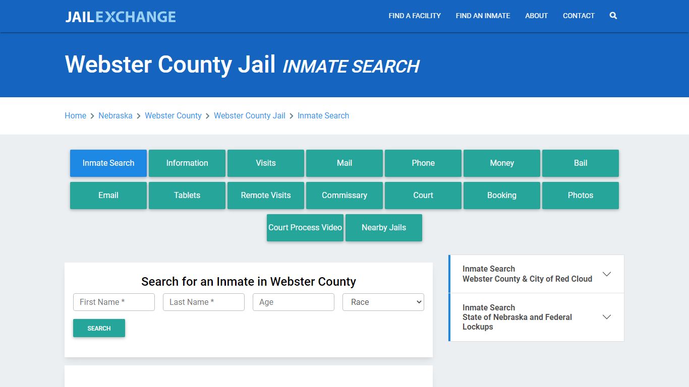 Webster County Jail, NE Inmate Search: Roster & Mugshots